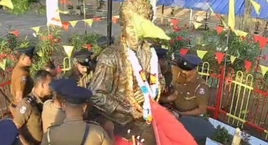 Police Remove Thileepan Statue in Nallur, Jaffna
